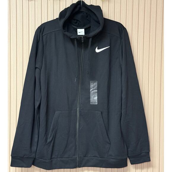 Nike Dri-FIT Quick Dry Sports Hooded Jacket Black Size M CJ4317-010 - Picture 2 of 13